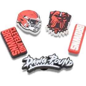 Conjunto de 5 berloques para sapatos Jibbitz™ dos Cleveland Browns da NFL