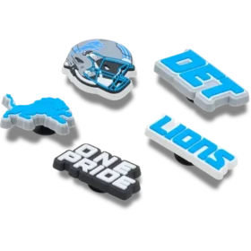 Conjunto de 5 berloques para sapatos Jibbitz™ dos Detroit Lions da NFL