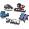 Conjunto de 5 berloques para sapatos Jibbitz™ dos Houston Texans da NFL
