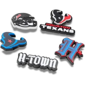 Conjunto de 5 berloques para sapatos Jibbitz™ dos Houston Texans da NFL