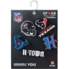 Conjunto de 5 berloques para sapatos Jibbitz™ dos Houston Texans da NFL