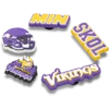 Conjunto de 5 berloques para sapatos Jibbitz™ dos Minnesota Vikings da NFL