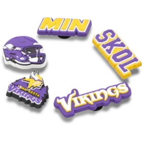 Conjunto de 5 berloques para sapatos Jibbitz™ dos Minnesota Vikings da NFL