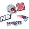 Conjunto de 5 berloques para sapatos Jibbitz™ dos New England Patriots da NFL Conjunto de 5 berloques para sapatos Jibbitz™ dos New England Patriots da NFL