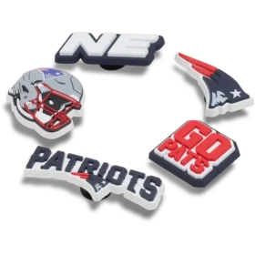 Conjunto de 5 berloques para sapatos Jibbitz™ dos New England Patriots da NFL