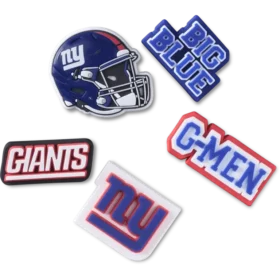 Conjunto de 5 berloques para sapatos Jibbitz™ dos New York Giants da NFL