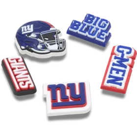 Conjunto de 5 berloques para sapatos Jibbitz™ dos New York Giants da NFL