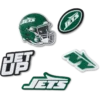 Conjunto de 5 berloques para sapatos Jibbitz™ dos New York Jets da NFL Conjunto de 5 berloques para sapatos Jibbitz™ dos New York Jets da NFL