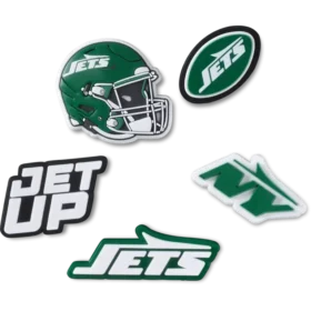 Conjunto de 5 berloques para sapatos Jibbitz™ dos New York Jets da NFL