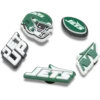 Conjunto de 5 berloques para sapatos Jibbitz™ dos New York Jets da NFL Conjunto de 5 berloques para sapatos Jibbitz™ dos New York Jets da NFL