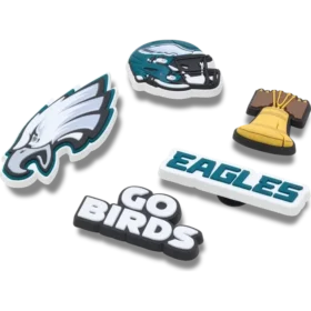 Conjunto de 5 berloques para sapatos Jibbitz™ dos Philadelphia Eagles da NFL