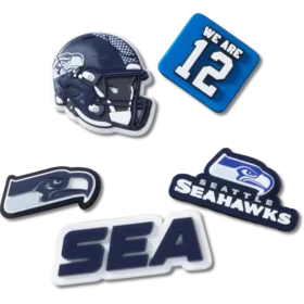 Conjunto de 5 berloques para sapatos Jibbitz™ dos Seattle Seahawks da NFL