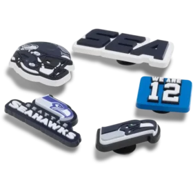 Conjunto de 5 berloques para sapatos Jibbitz™ dos Seattle Seahawks da NFL