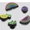 Conjunto de 5 berloques para sapatos Jibbitz «Lights up Fun» Conjunto de 5 berloques para sapatos Jibbitz «Lights up Fun»