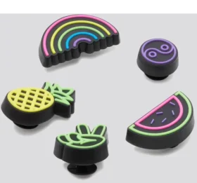 Conjunto de 5 berloques para sapatos Jibbitz «Lights up Fun»