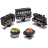 Conjuntos de 5 Berloques Jibbitz «3D Train» Conjuntos de 5 Berloques Jibbitz «3D Train»