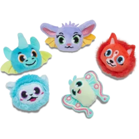 Conjuntos de 5 berloques Jibbitz «Animais Fantásticos Peludos»