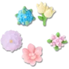 Conjuntos de 5 berloques Jibbitz «Beaded Flowers» Conjuntos de 5 berloques Jibbitz «Beaded Flowers»