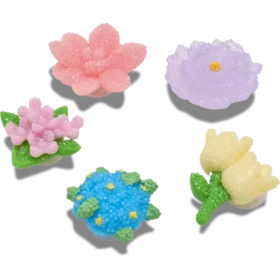 Conjuntos de 5 berloques Jibbitz «Beaded Flowers»