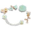 Conjuntos de 5 berloques Jibbitz™ com padrão floral delicado azul Conjuntos de 5 berloques Jibbitz™ com padrão floral delicado azul