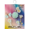 Conjuntos de 5 berloques Jibbitz™ com padrão floral delicado azul Conjuntos de 5 berloques Jibbitz™ com padrão floral delicado azul