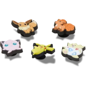 Conjuntos de 5 berloques Jibbitz™ com personagens Pokémon