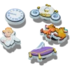 Conjuntos de 5 berloques Jibbitz da Cinderela Conjuntos de 5 berloques Jibbitz da Cinderela