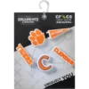 Conjuntos de 5 berloques Jibbitz™ da Clemson Univ Conjuntos de 5 berloques Jibbitz™ da Clemson Univ