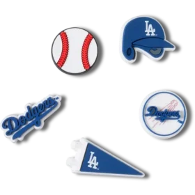 Conjuntos de 5 berloques Jibbitz™ da MLB Los Angeles Dodgers