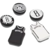 Conjuntos de 5 berloques Jibbitz™ da NBA Brooklyn Nets Conjuntos de 5 berloques Jibbitz™ da NBA Brooklyn Nets