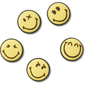 Conjuntos de 5 berloques Jibbitz da Smileyworld