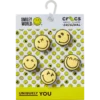 Conjuntos de 5 berloques Jibbitz da Smileyworld Conjuntos de 5 berloques Jibbitz da Smileyworld