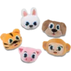 Conjuntos de 5 berloques Jibbitz™ de animais peludos Conjuntos de 5 berloques Jibbitz™ de animais peludos