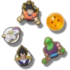 Conjuntos de 5 berloques Jibbitz™ de Dragon Ball Z Conjuntos de 5 berloques Jibbitz™ de Dragon Ball Z