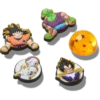Conjuntos de 5 berloques Jibbitz™ de Dragon Ball Z Conjuntos de 5 berloques Jibbitz™ de Dragon Ball Z