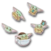 Conjuntos de 5 berloques Jibbitz™ do Grogu de Star Wars Conjuntos de 5 berloques Jibbitz™ do Grogu de Star Wars