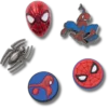 Conjuntos de 5 Berloques Jibbitz do Homem-Aranha II