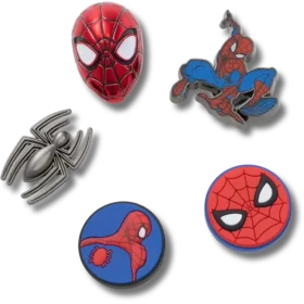Conjuntos de 5 Berloques Jibbitz do Homem-Aranha II