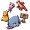 Conjuntos de 5 berloques Jibbitz do Ursinho Pooh Conjuntos de 5 berloques Jibbitz do Ursinho Pooh