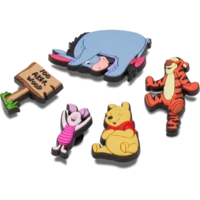 Conjuntos de 5 berloques Jibbitz do Ursinho Pooh
