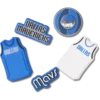 Conjuntos de 5 berloques Jibbitz dos Dallas Mavericks da NBA