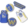 Conjuntos de 5 Berloques Jibbitz dos Golden State Warriors da NBA Conjuntos de 5 Berloques Jibbitz dos Golden State Warriors da NBA