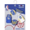 Conjuntos de 5 Berloques Jibbitz dos Golden State Warriors da NBA Conjuntos de 5 Berloques Jibbitz dos Golden State Warriors da NBA