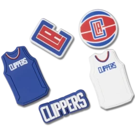 Conjuntos de 5 berloques Jibbitz dos Los Angeles Clippers da NBA