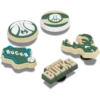 Conjuntos de 5 berloques Jibbitz dos Milwaukee Bucks da NBA Conjuntos de 5 berloques Jibbitz dos Milwaukee Bucks da NBA