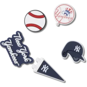 Conjuntos de 5 berloques Jibbitz™ dos New York Yankees da MLB