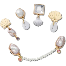 Conjuntos de 5 berloques Jibbitz «Elevated Pearl»