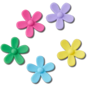 Conjuntos de 5 Berloques Jibbitz «Flower Power»
