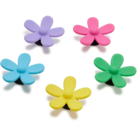 Conjuntos de 5 Berloques Jibbitz «Flower Power»