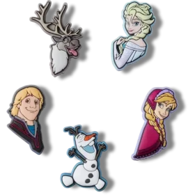Conjuntos de 5 berloques Jibbitz «Frozen»
